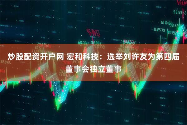 炒股配资开户网 宏和科技：选举刘许友为第四届董事会独立董事
